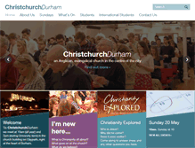 Tablet Screenshot of christchurchdurham.org